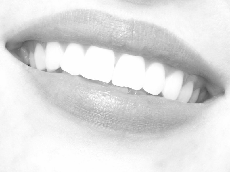 Smile in grayscale